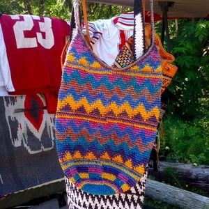 Ladies Over the shoulder hand woven cross body bag